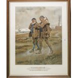 A framed print titled Going Home