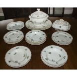 A Chamberlain china part dinner service