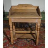 A small pine washstand