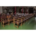 27 oak boardroom chairs