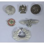 Six cap/lapel badges