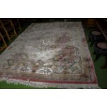 A very good quality large Chinese carpet 12 feet by 9 feet in excellent condition