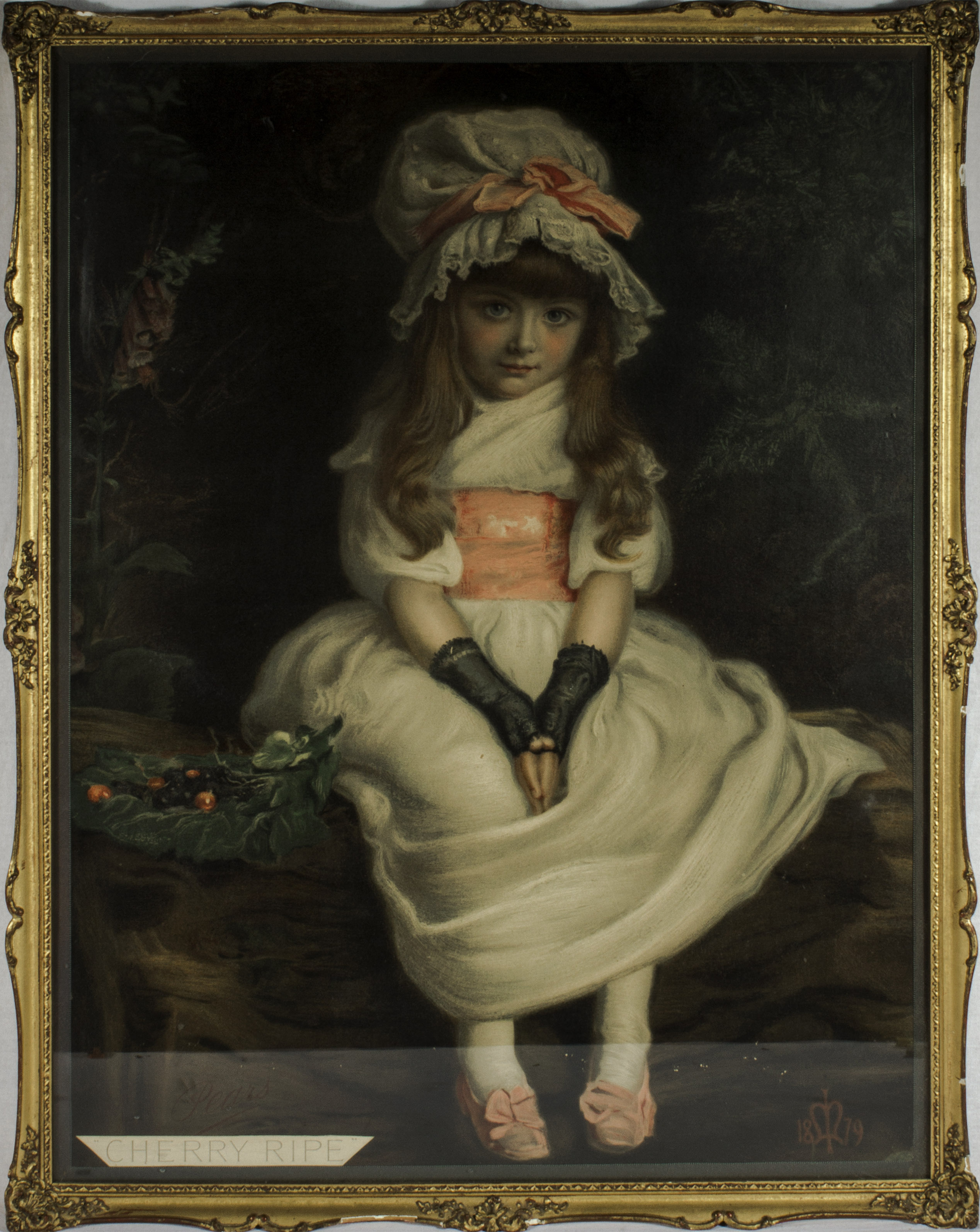A gilt framed Pear's print 'Cherry Ripe' Size 64.5cm x 48.5cm