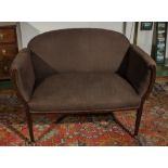 A vintage two seater window couch