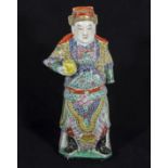 Chinese Famille Rose figure of a sage 13" tall. A/F