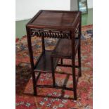 An unusual Chinese hardwood scholars stand
