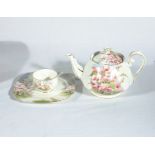 A Royal Albert teapot, plate and cup