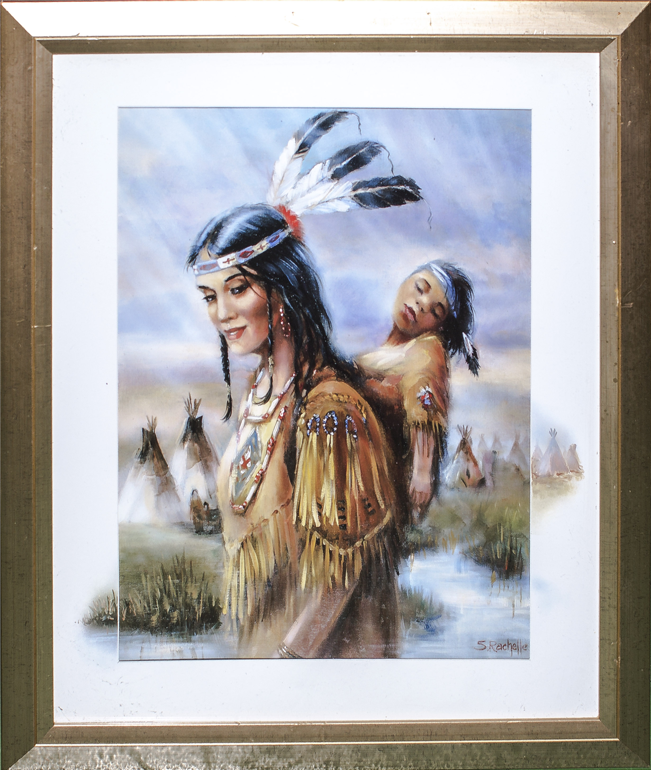 A pair of prints depicting American Indians - Image 2 of 3