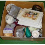 A box containing miscellaneous items