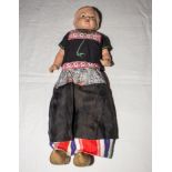 A vintage Dutch doll