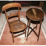 A kitchen chair and a side table