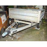 A twin axle Indespension trailer, 250cm x 150cm x 40cm