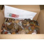 A collection of miscellaneous coins and notes