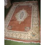 A large Chinese style rug 3.1m x 2.1m