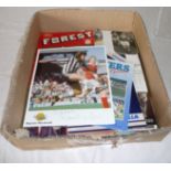 A collection of football programmes, tickets and autographs