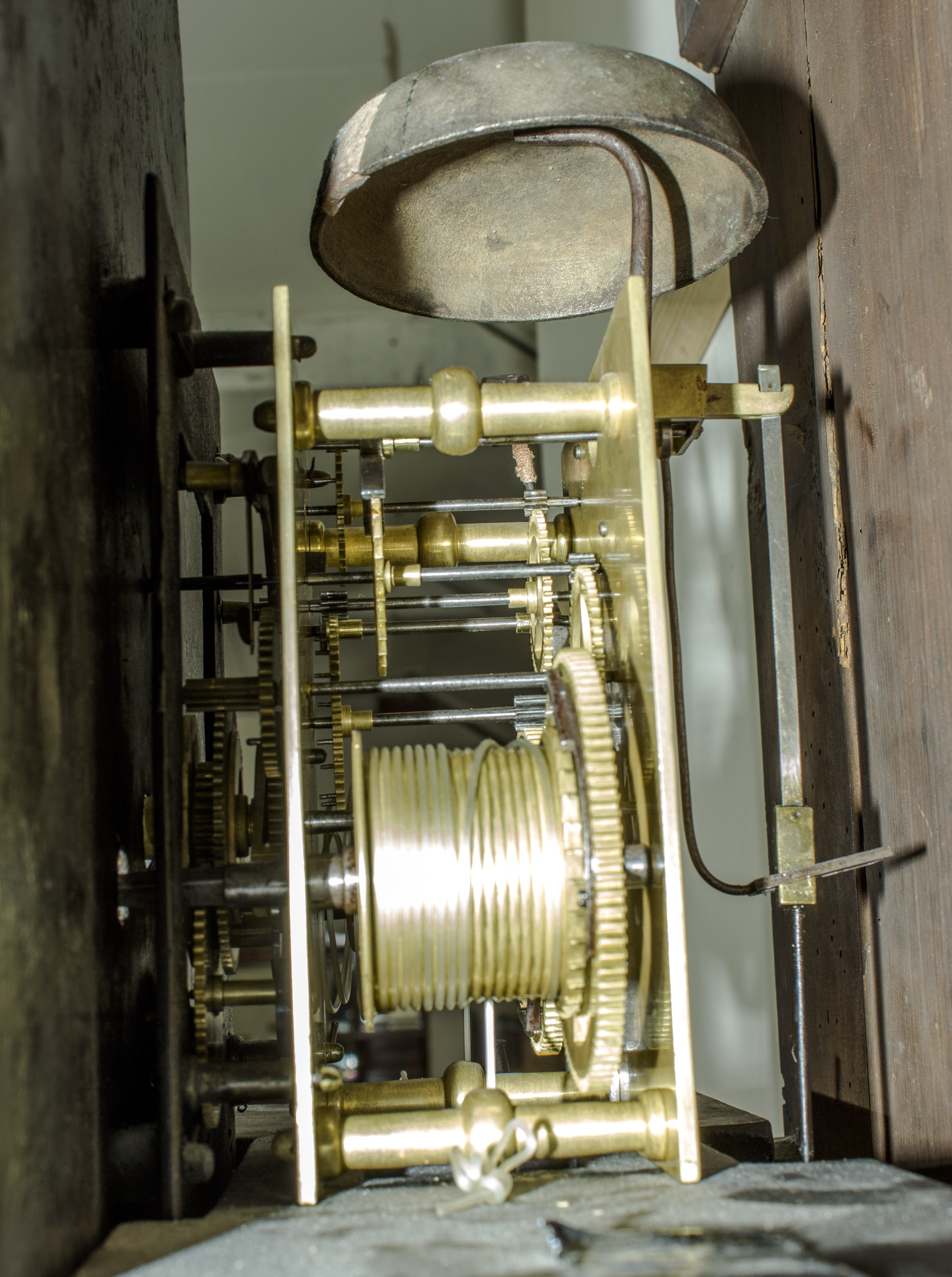 An oak cased Grandfather clock, in working order - Image 4 of 4