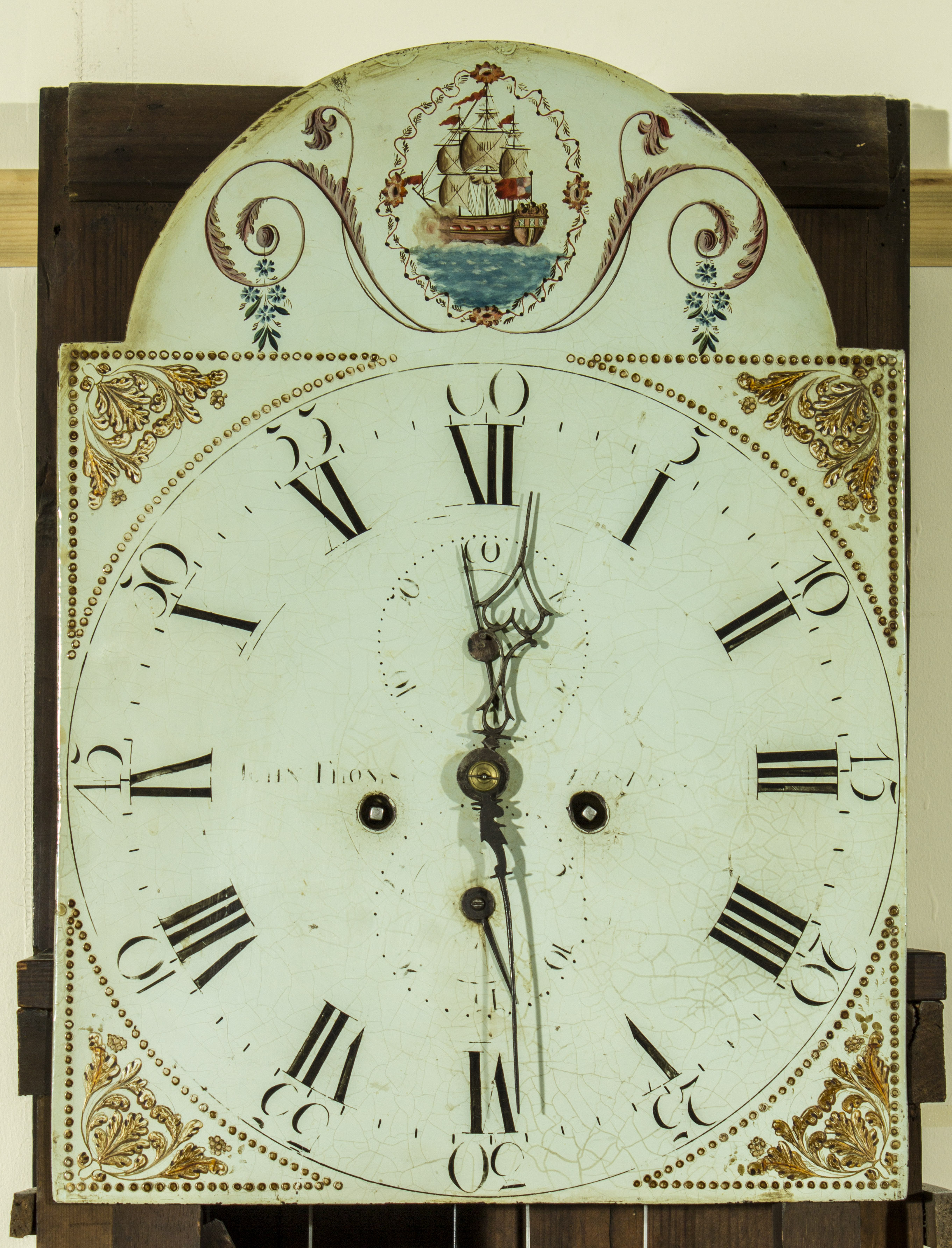 An oak cased Grandfather clock, in working order - Image 3 of 4