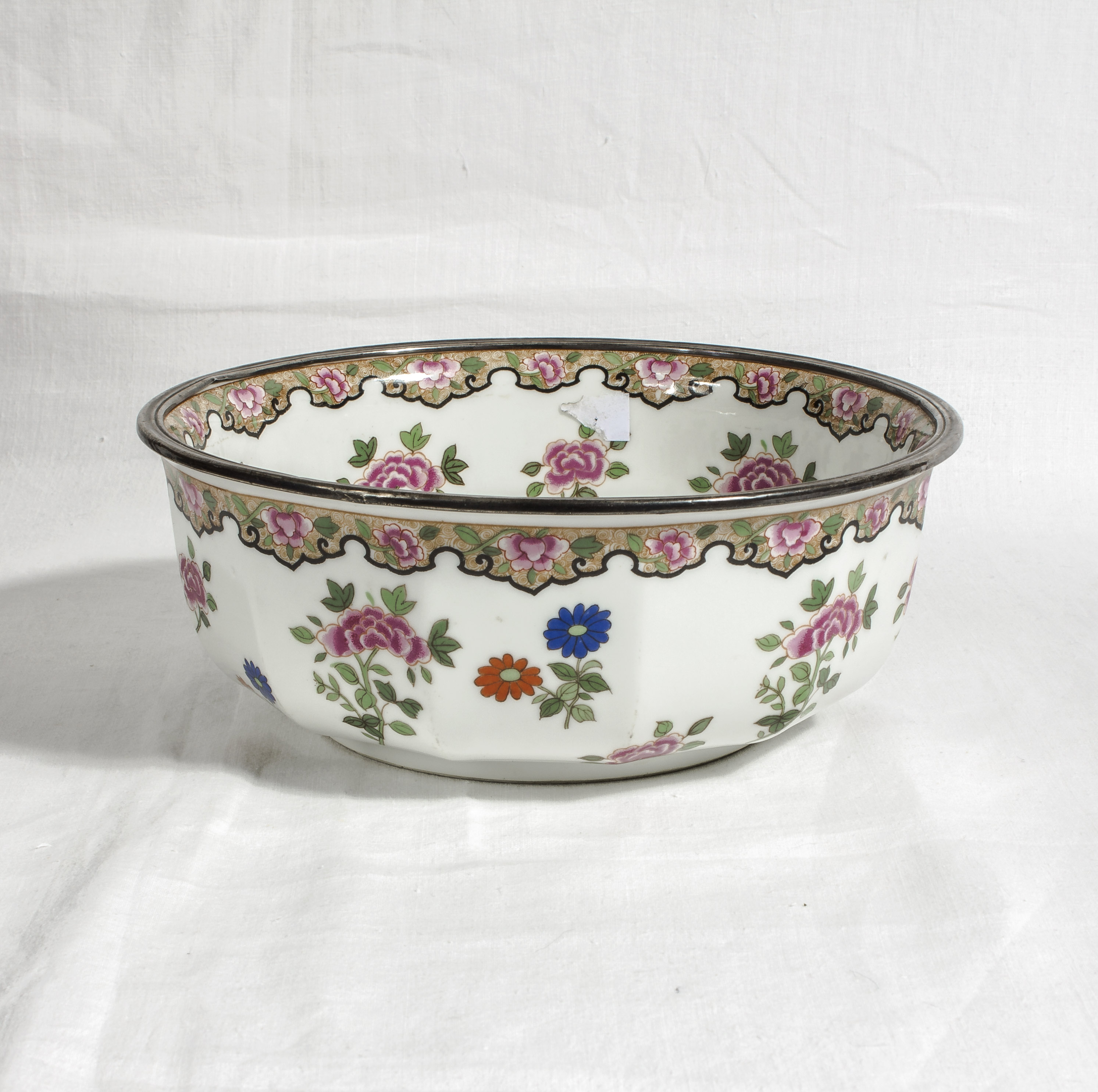 A Limoges bowl and stand, 25cm overall height, bowl 9cm high x 23.5 diameter - Image 5 of 10