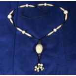 An ivory necklace