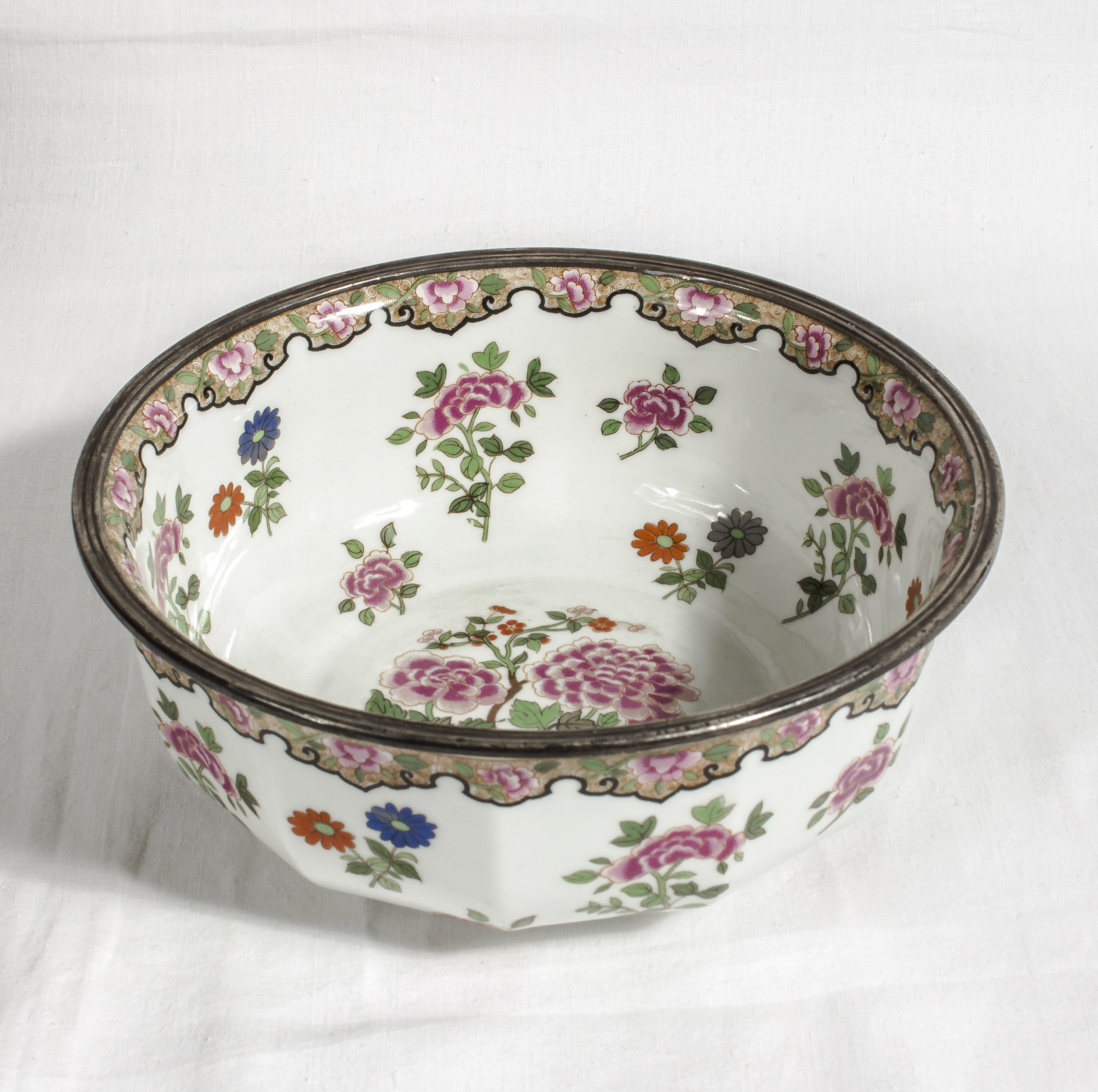 A Limoges bowl and stand, 25cm overall height, bowl 9cm high x 23.5 diameter - Image 2 of 10