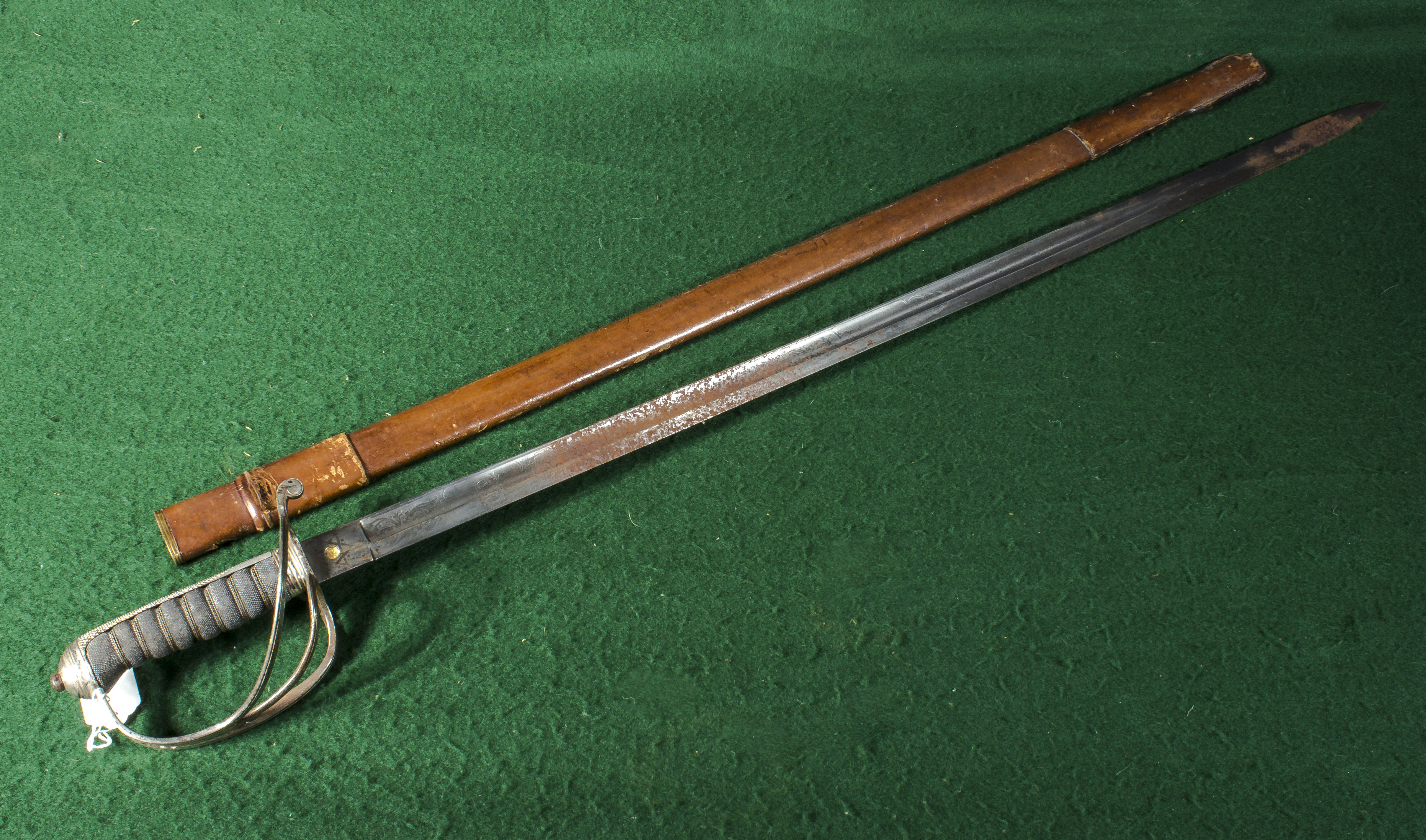 A military sword and scabbard