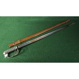 A military sword and scabbard