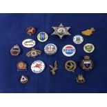 A collection of badges