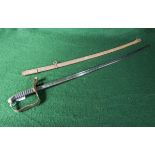 A sword and scabbard