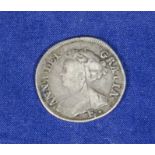 A 1708 queen Anne shilling