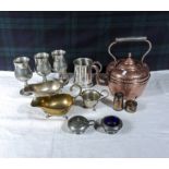 A quantity of metal ware