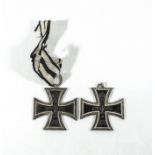 Two WWI German Iron Cross 2nd class