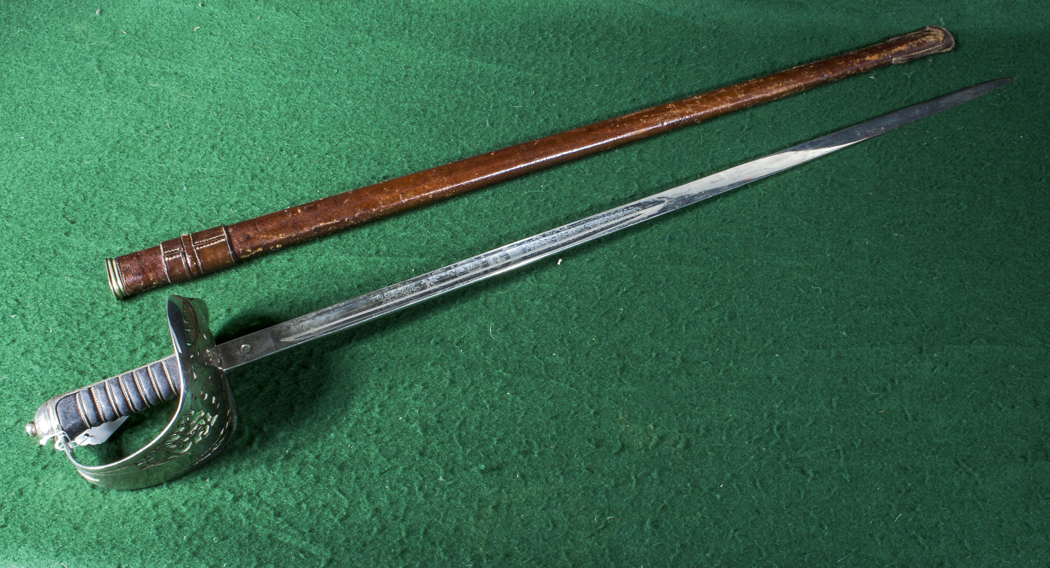 A military sword and scabbard