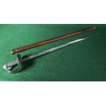 A military sword and scabbard