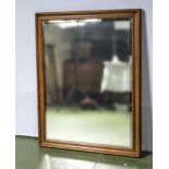 A large framed wall mirror