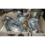 A box of metalware