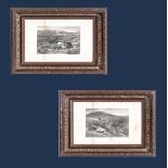 Two framed etchings