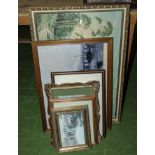 Six framed pictures