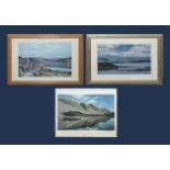 Three framed prints