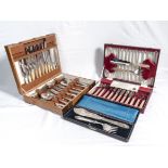 Three boxed sets of cutlery