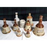 A collection of Bell's whisky bottles