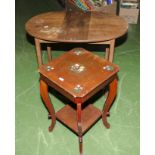 An occasional table together with a plant stand