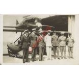 Schneider Trophy Air Race Period Photographs. A small selection including: Postcard of the Prince of