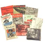 WW2 RAF Dropped Aerial Leaflets “Nickels”. Booklets. A selection of 10 rare Nickels in the form of
