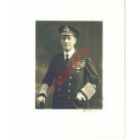 Signed Photograph of Admiral of the Fleet Sir Cecil Burney, 1st Baronet, GCB, GCMG, DL This fine