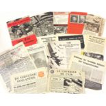 WW2 RAF Dropped Aerial Leaflets “Nickels”. A selection of 15 different examples, dropped by the RAF