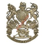 Badge. Indian Army. Bombay Volunteer Artillery Victorian helmet plate. A very fine rare die-