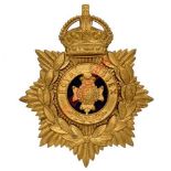 Badge. The Royal Sussex Regiment OR’s helmet plate circa 1902-14. A good brass example of