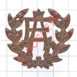 Scottish. Edinburgh Academy scarce cap / glengarry. Die-stamped “EA” in open laurel wreath. Toned