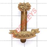 Royal West African Frontier Force beret badge. Scarce die-cast brass example. Dowler, Birmingham