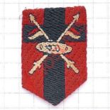 Royal Armoured Corps Training Centre BAOR cloth formation sign. White WWI Tank superimposed on